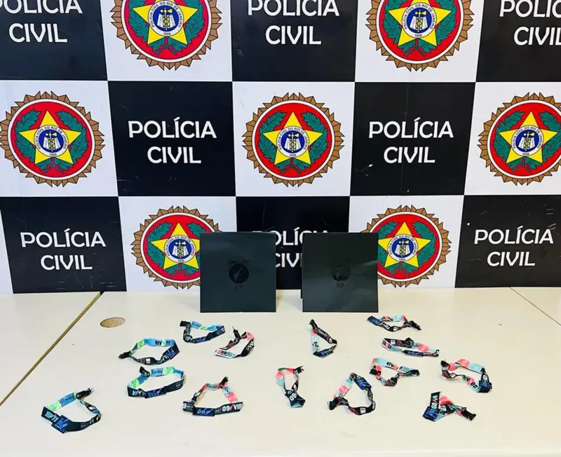 Cerca de 14 pulseiras foram capturadas em ação da polícia