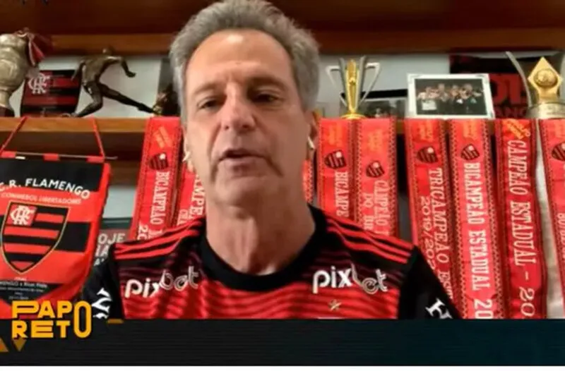 Rodolfo Landim em entrevista ao programa Papo Reto, publicado pelo Canal do Benja, no Youtube, nesta quarta-feira