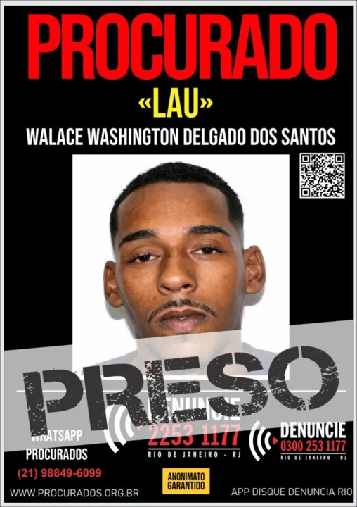 Entre os preso está  Wallace Washington Delgado dos Santos, vulgo “Lau”, de 26 anos, reconhecido pelas vítimas na delegacia
