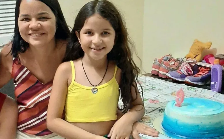 Menina foi identificada como Ana Luiza Coutinho, de 10 anos