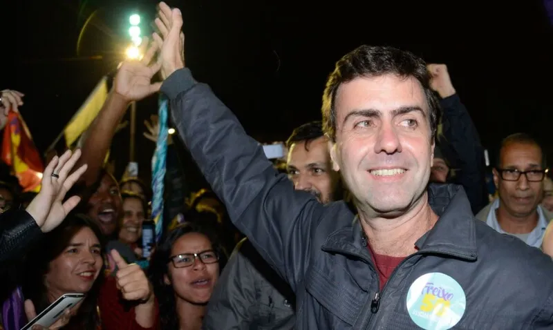 Marcelo Freixo durante sua candidatura à deputado federal em 2018