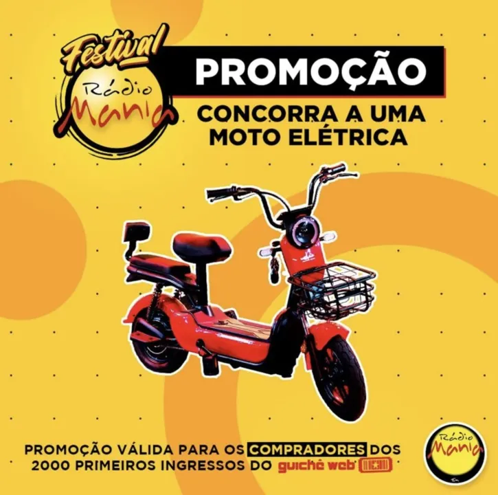 Além de curtir muita música, o público também vai ter a chance de ganhar uma moto elétrica