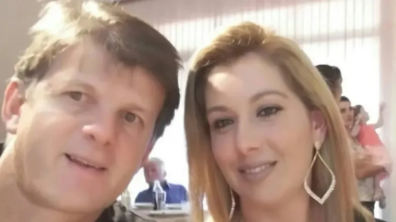 Claudia Fernandes e o marido, Valdemir Hoeckler