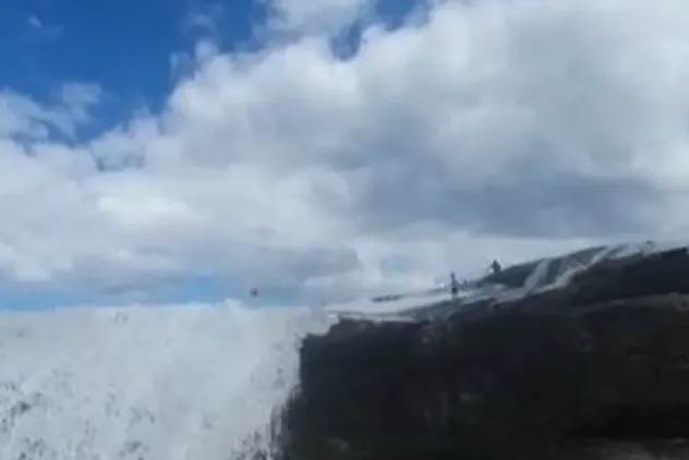 O grupo estavam observando surfistas