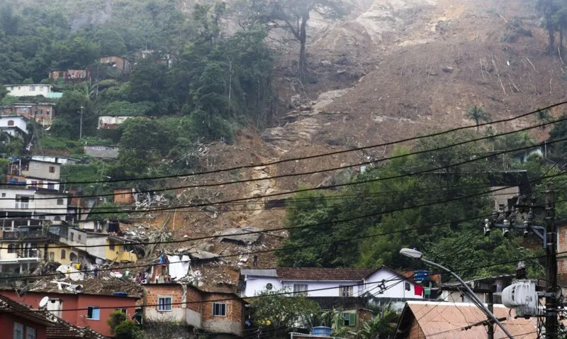 Tragédia provocada pelas chuvas em Petrópolis no início do ano