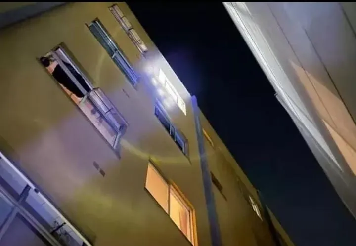 Prédio onde a menina morava