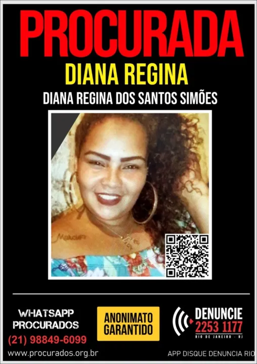 Polícia procura por Diana Regina dos Santos Simões, vulgo “Dill”, de 32 anos