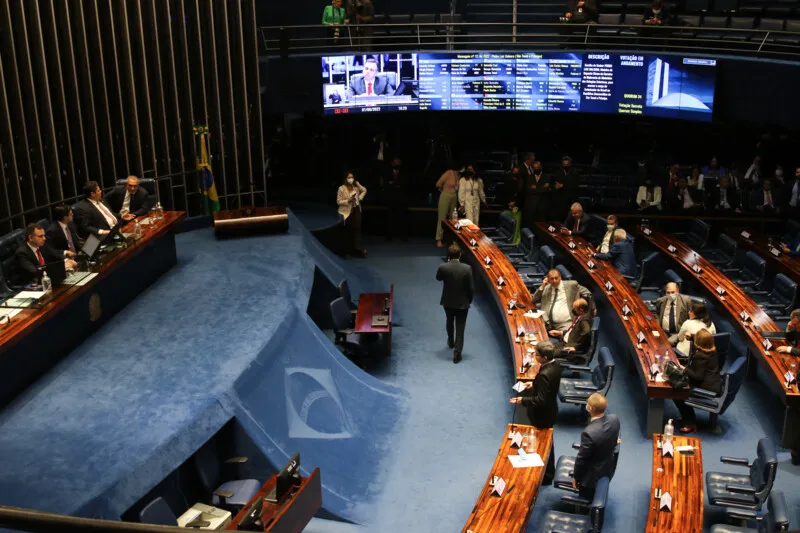 Segundo a Constituição, enquanto a Câmara representa o povo, o Senado representa os estados.