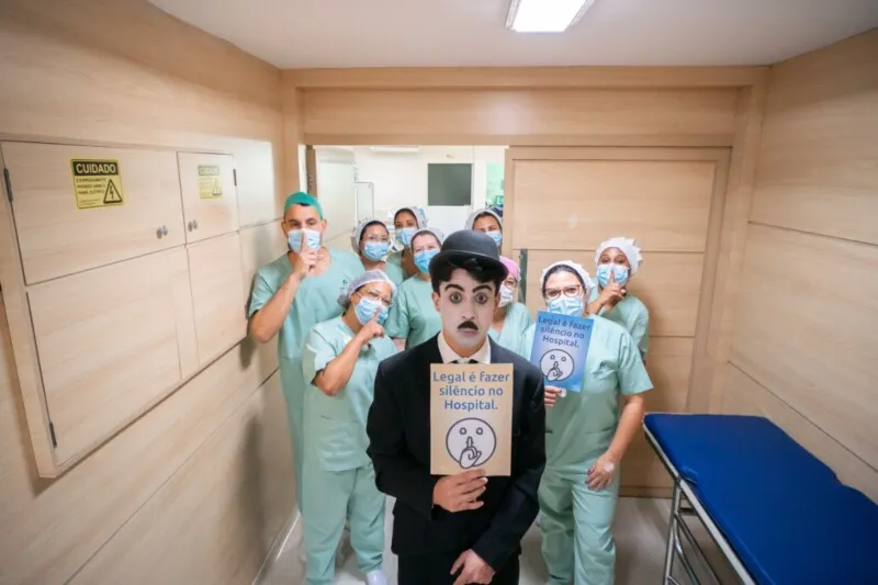 Ação foi criada pensando na importância do silêncio no ambiente hospitalar