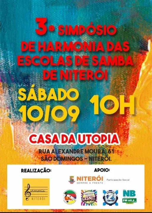 O tema do Simpósio é “Os 60 anos da Carta do Samba – o que ela tem a nos ensinar?”