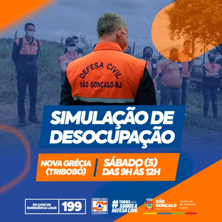 O objetivo da atividade é capacitar os moradores sobre como agir no deslocamento de suas casas até o ponto de apoio mais próximo, de forma segura, em caso de acionamento da sirene do Sistema de Alerta e Alarme