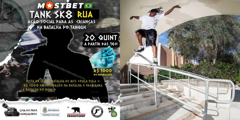 Oficina de skate contará com doação para crianças; batalha de rimas também tem prêmio especial