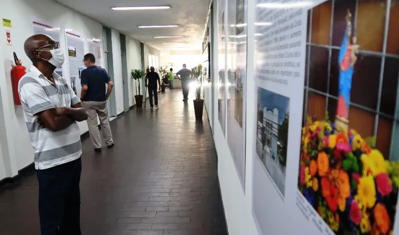 A exposição foi pensada a partir das atividades do Memorial da Igreja Matriz de São Gonçalo