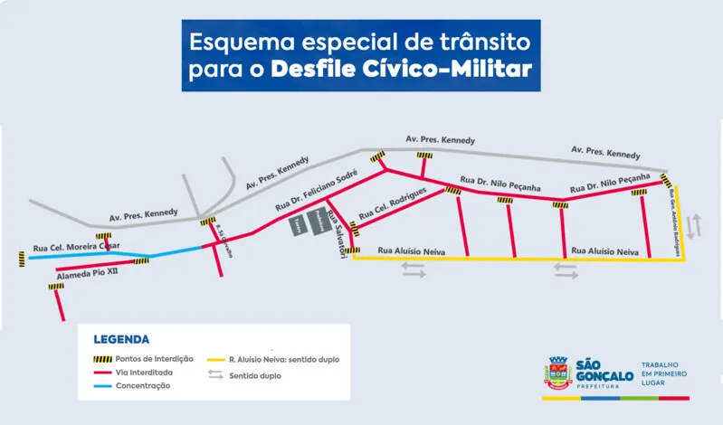 Os motoristas devem ficar atentos, pois o evento vai contar com esquema especial de trânsito