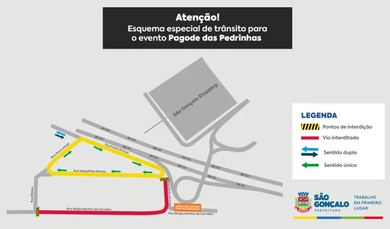 Transito será modificado a partir das 17h
