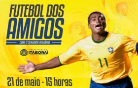 Em comemoração aos 189 anos, Itaboraí convida Romário para partida de futebol