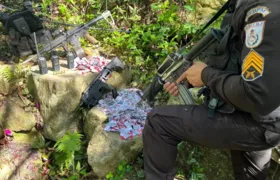 PM  apreende armas, drogas e munições na Chatuba