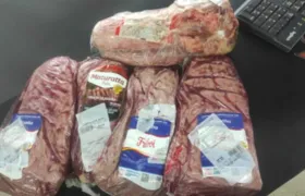 Homem é preso após furtar R$ 300 de carne em mercado de São Pedro