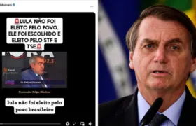 Bolsonaro compartilha fake news sobre eleições e apaga rapidamente