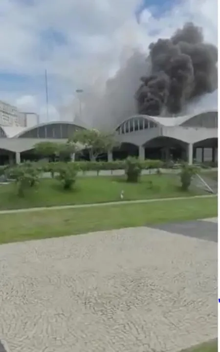 O incidente assustou pedestres