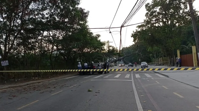 A batida aconteceu durante a madrugada