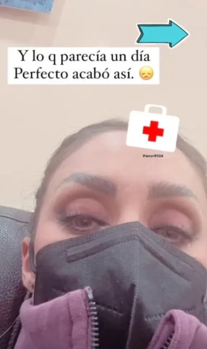 A artista teve o tímpano perfurado e precisou ser internada