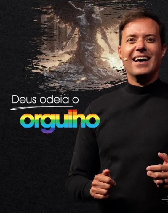 Post de divulgação do culto de André Valadão sobre a comunidade lgbtqiapn+