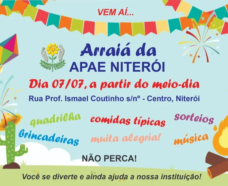 O evento contará com músicas, brincadeiras, sorteios de brindes e comidas típicas