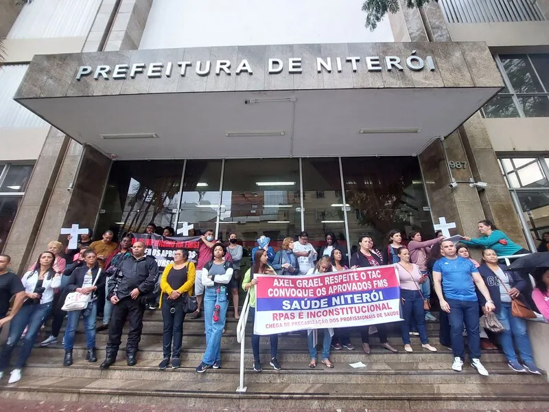 Manifestação foi no Centro de Niterói