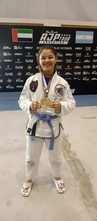 Thaiammy Paixão, 15 anos, conquistou medalha de ouro no AJP Nacional Tour 2023