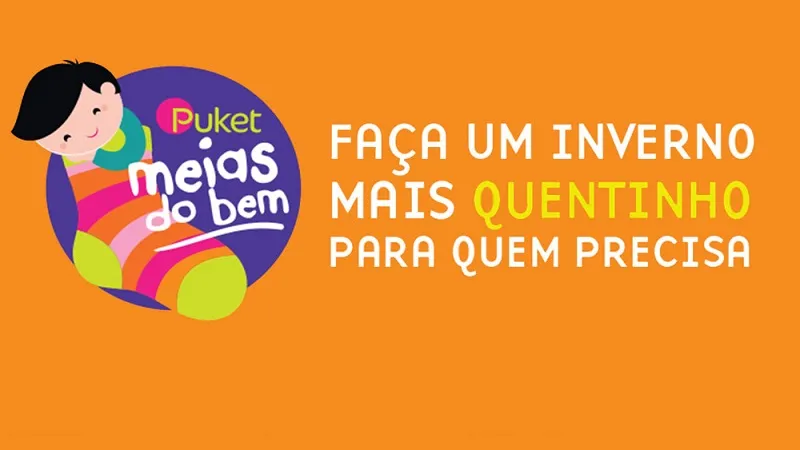 As doações devem ser feitas nas lojas Puket, que recebem as meias em qualquer unidade, durante todo o ano