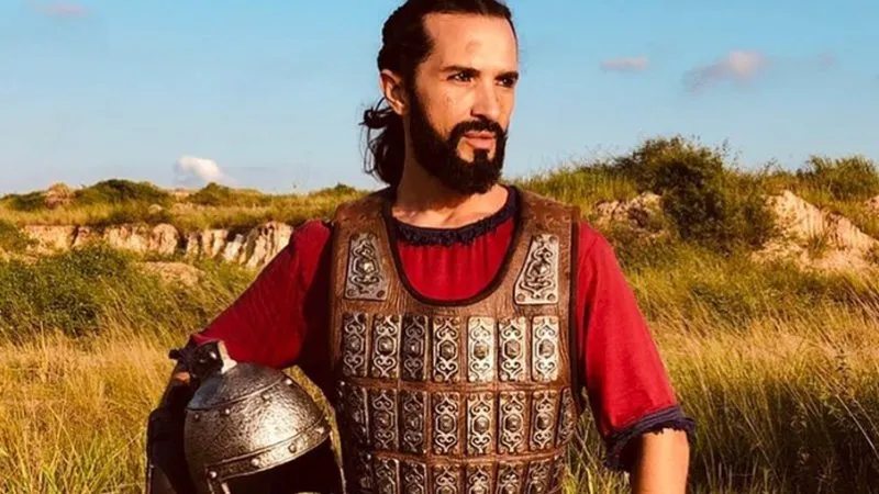 Jeff Machado interpretou um soldado filisteu na novela "Reis"