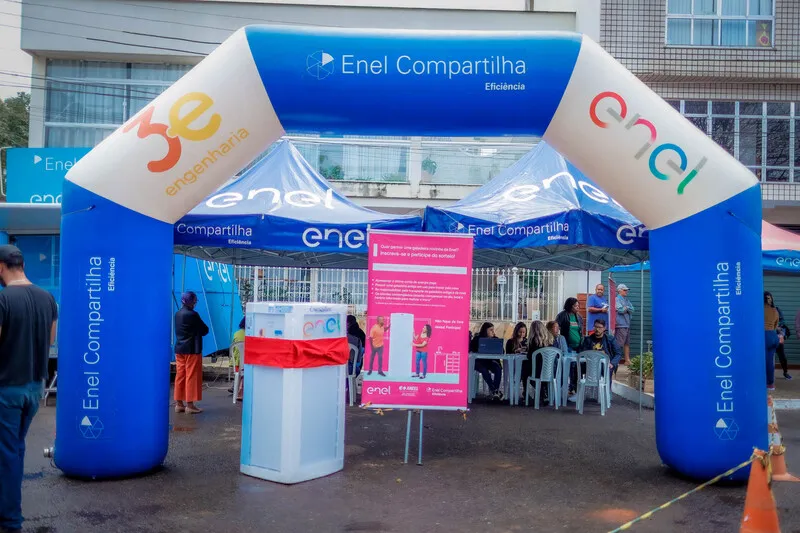 Cadastro para troca de aparelhos antigos em uso será realizado no stand da Enel, montado na Praça Marechal Floriano Peixoto entre quinta (22) e sexta-feira (23)