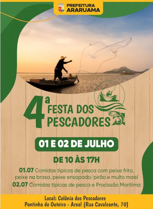 O evento vai acontecer nos dias 01 e 02 de julho