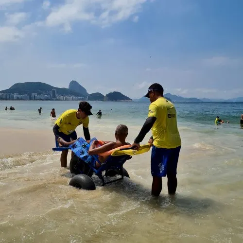O objetivo da ação é promover momentos de lazer para as pessoas com deficiência