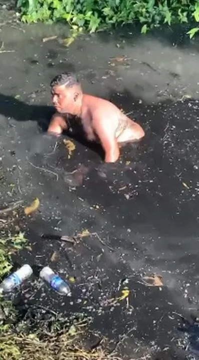 O homem, que é morador de Manaus, no Amazonas, não sabia do real risco que corria