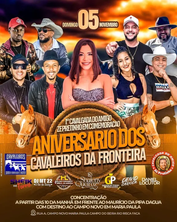 A cavalgada vai acontecer no próximo dia 5 de novembro