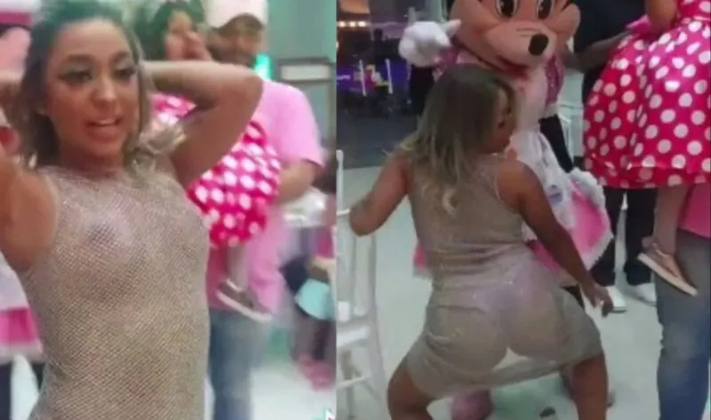 Brenda Azevedo viralizou em vídeo no aniversário da filha