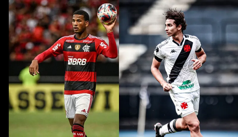 Os jogadores Cleiton, do Flamengo e JP, do Vasco, são os destaques do Campeonato Carioca Sub-20