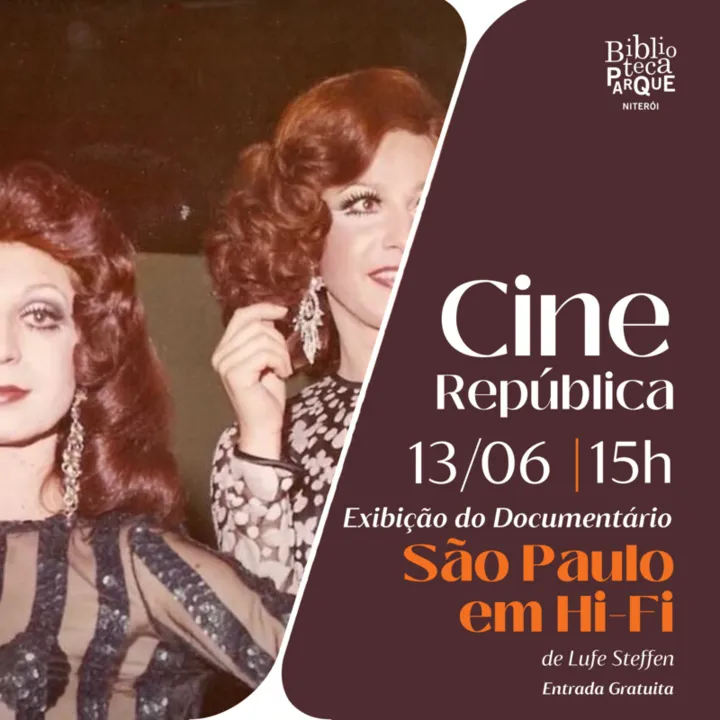 O Cine República é um projeto que acontece desde 2017 e ocorre toda segunda terça-feira do mês na Biblioteca Parque de Niterói