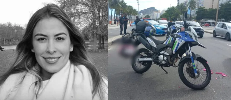 Marcelle estava pedalando quando se desequilibrou, caiu na pista e acabou sendo atingida por caminhão
