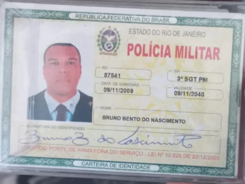 O sargento Bruno Bento do Nascimento foi preso administrativamente, nesta terça-feira (24)