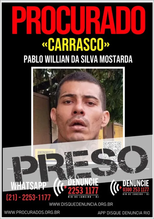 Contra Pablo Willian, constava um Mandado de Prisão pelo crime de tentativa de homicídio