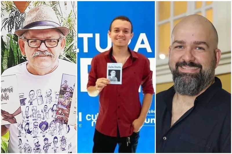 Zé Salvador, Ezequiel Alcântara e Jordão Pablo de Pão (da esquerda para a direita), membros fundadores efetivos