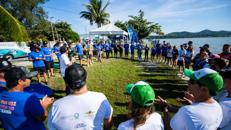 Entre as ações desenvolvidas no programa, alunos da rede municipal de educação aprenderam sobre a importância da lagoa e dos ecossistemas do entorno