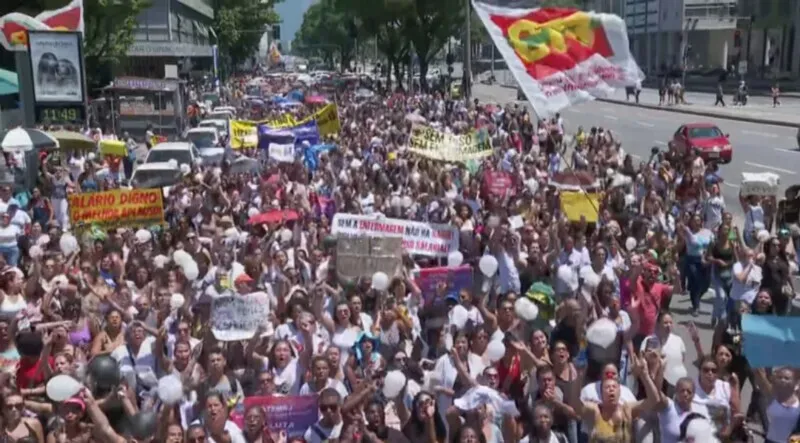 Manifestação no centro do Rio na última sexta-feira (10)