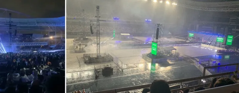 Pista do show do The Weeknd, no Engenhão precisou ser evacuada