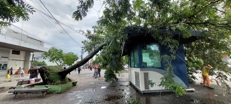 Avenida Visconde de Rio Branco, em frente a Estação Araribóia das barcas de Niterói