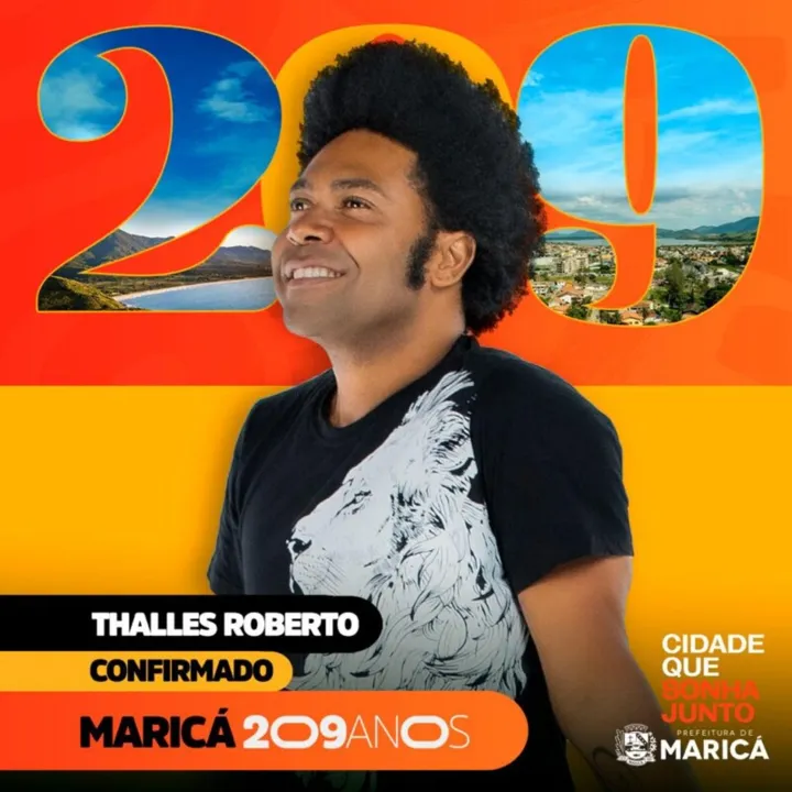 Thalles Roberto, Raça Negra, Belo e Xamã são as principais atrações da segunda semana de comemoração do aniversário da cidade