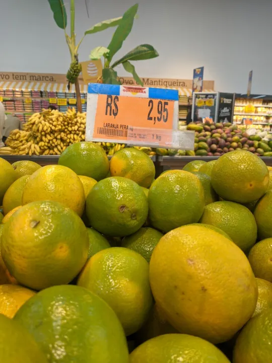 A laranja registrou queda no valor em todos os mercados